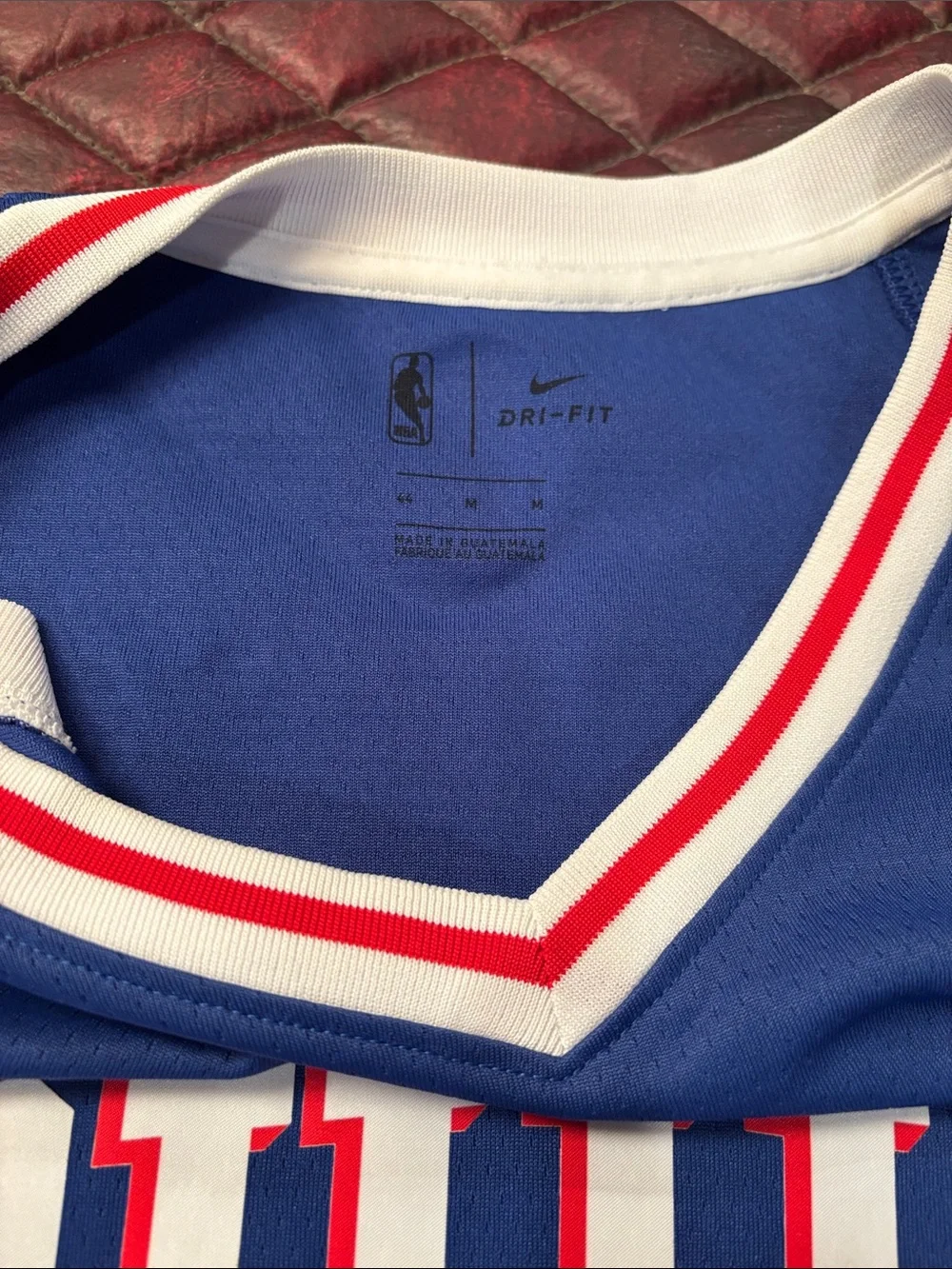 Nike Blue PHILA #21 Basketball Jersey with Red & White Trim NBA